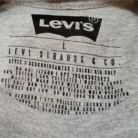 🔹️NWT Levi's Gray Mountain Scene Logo Short Sleeve Top Men's XLarge - Picture 5 of 6